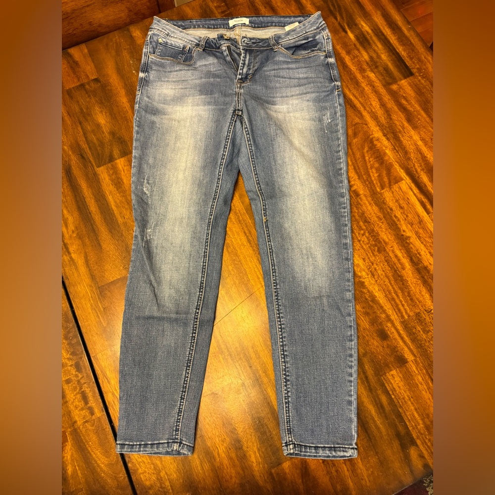 Kensie Women's Effortless Ankle Light Blue Skinny Jeans size 8 29